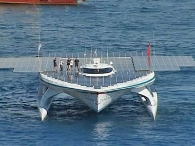 World’s Biggest Solar Powered Boat Seta Sail from Monaco