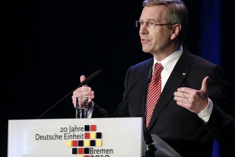 Bundespräsident Wulff zum Tag der Deutschen Einheit