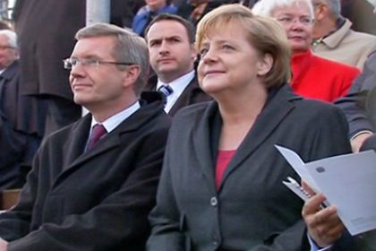 Former German Chancellor Helmut Kohl Helps Celebrate 20 Years of German Unity