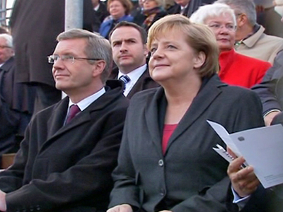 Former German Chancellor Helmut Kohl Helps Celebrate 20 Years of German Unity