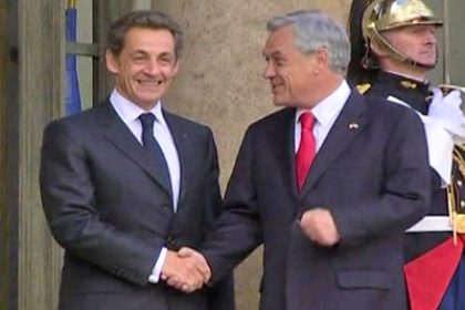 France: Chilean President Pinera Meets President Sarkozy