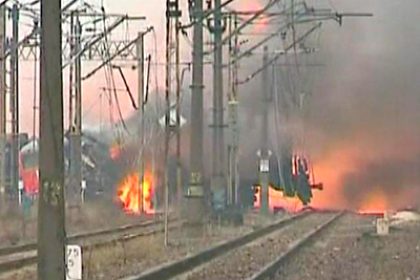 Polish Train Collision Causes Explosion
