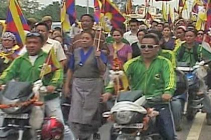Neu-Delhi: Demonstration gegen China als Gastgeber der Asian Games
