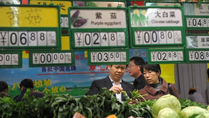 Chinas Inflation auf der Überholspur