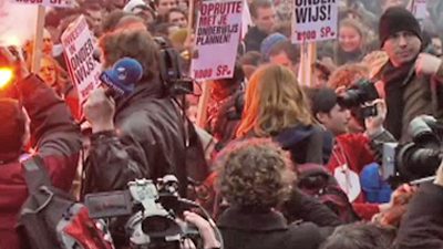 Dutch Students Protest Against Education Cuts