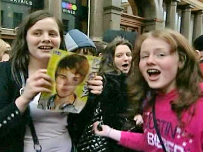 Bieber Fans Await Their Idol in Liverpool