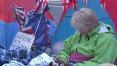 Royal Fans Camp Out In London