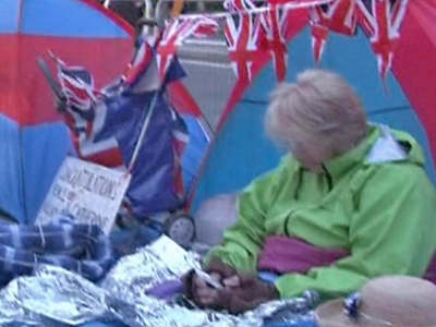 Royal Fans Camp Out In London