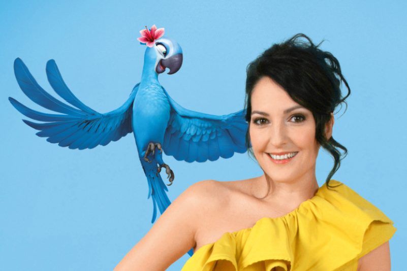 Johanna Klum bringt Papagei Jewel zum Sprechen