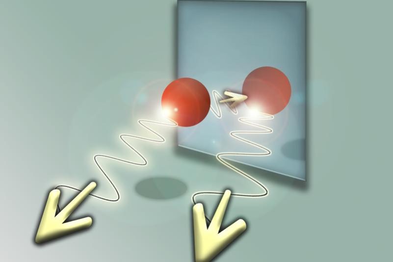 Atome und ihr Quanten-Spiegelbild