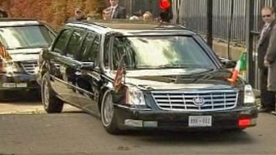 Obama Abandons Grounded Cadillac in Dublin