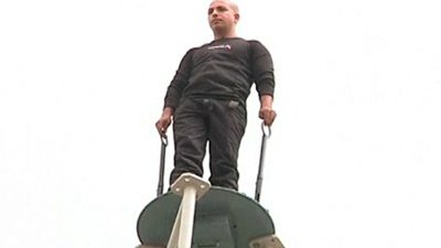 Israeli Stunt Man Sets New Record