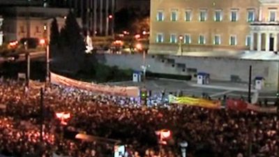 Anti-austerity Protest in Athens