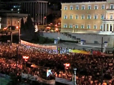 Anti-austerity Protest in Athens