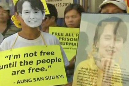 Burma’s Suu Kyi Celebrates Her 66th Birthday in Freedom