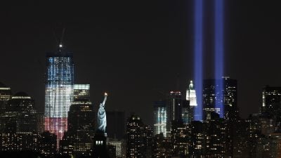 Lichtdenkmal am Ground Zero