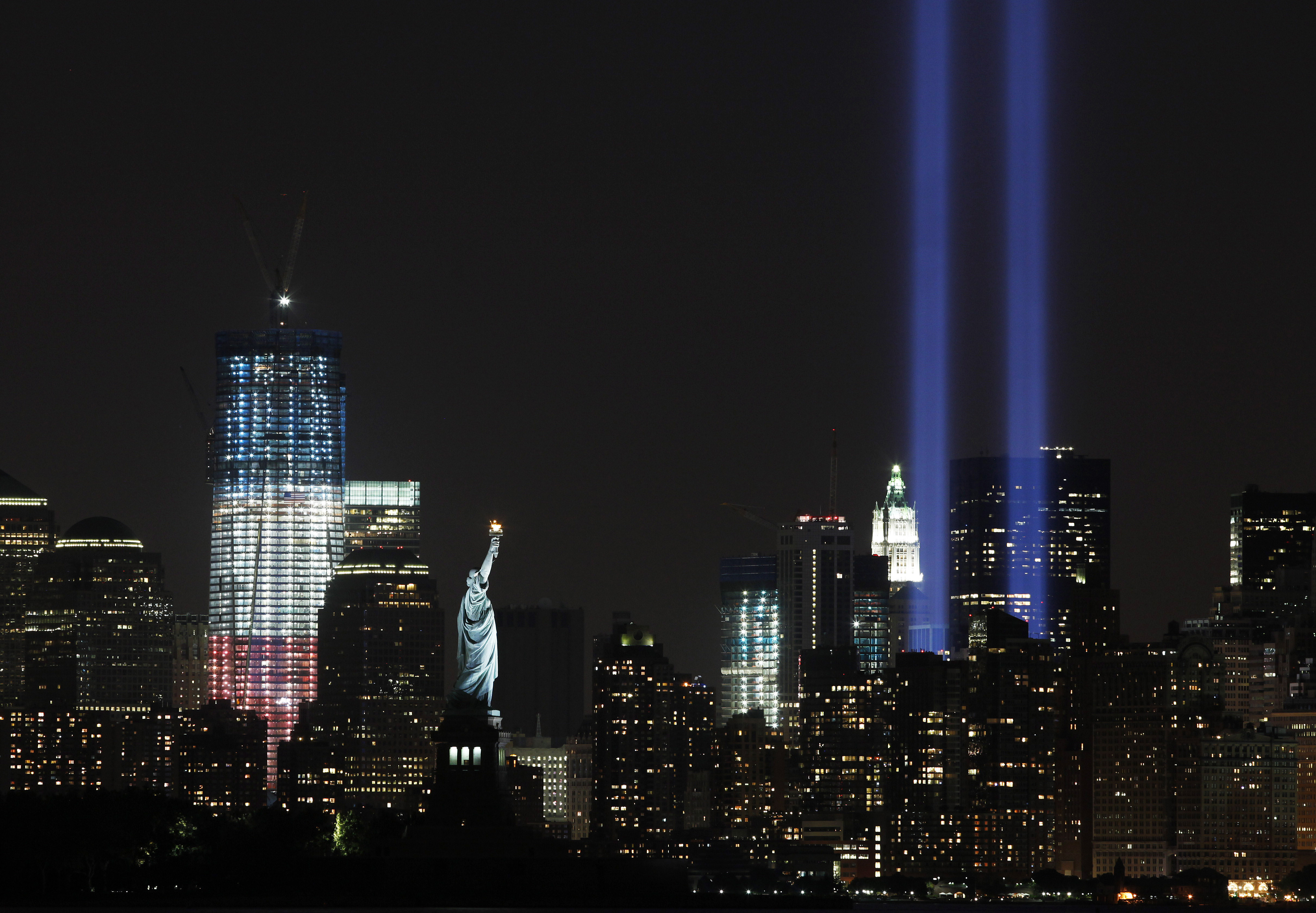 Lichtdenkmal am Ground Zero