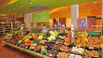 Bio-Produkte werden meist im Supermarkt gekauft