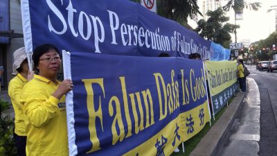 Friedliche Proteste von Falun Gong-Schülern