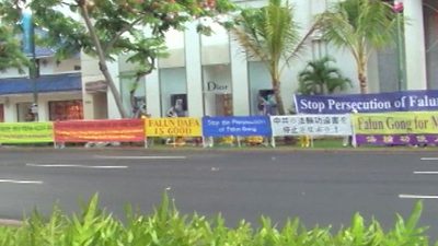 Falun Gong Protest Persecution at APEC Summit, Hawaii