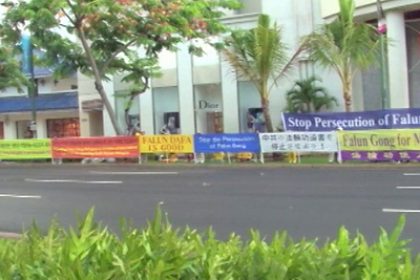 Falun Gong Protest Persecution at APEC Summit, Hawaii