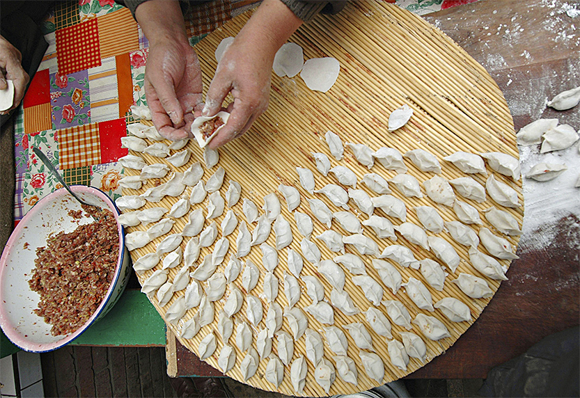 Der „Jiaozi“– eine chinesische, traditionelle Leckerei für Freunde und Familie