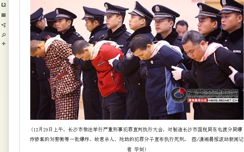 China: Todeskandidaten öffentlich zur Schau gestellt
