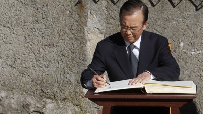 Wen Jiabao gedachte der Opfer totalitärer Systeme in Auschwitz