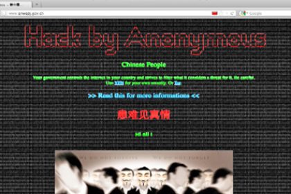 „Anonymous“ hackt Chinas Regierungswebsites