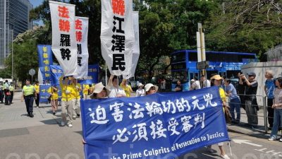 Demonstration in Hongkong zum Gedenken an den Zhongnanhai-Tag