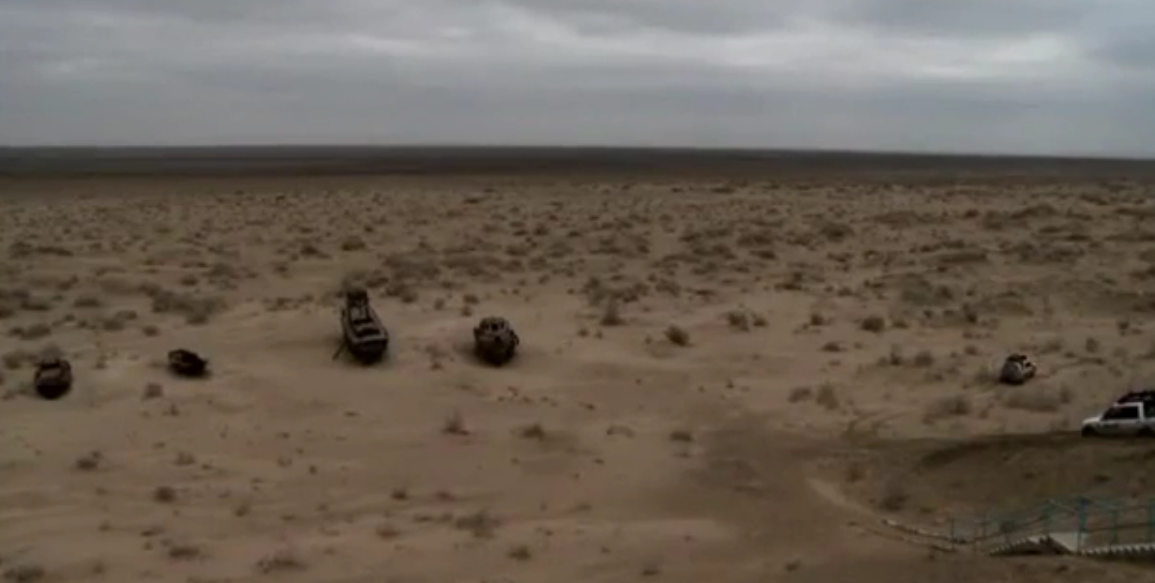 Aralsee in Usbekistan fast versiegt