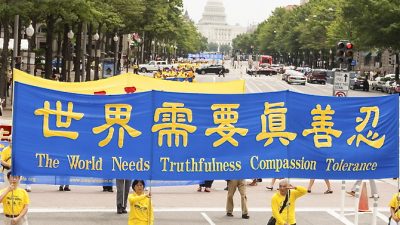 Falun Gong-Parade in Washington blickt auf Chinas Zukunft