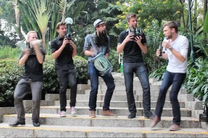 Straßenmusik lebt: Bottle Boyz mit perfektem Flaschen-Konzert