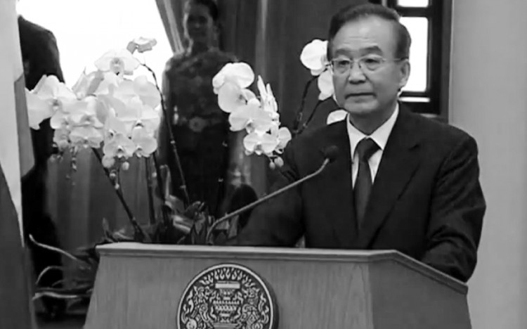 Chinas Premierminister Wen Jiabao verlässt die Bühne mit Bedauern
