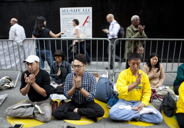 Chinas Xi in New York: Menschenrechtler grüßen mit Protest