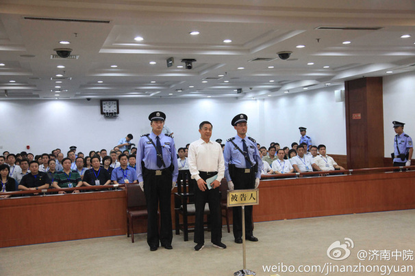 Bo Xilai vorm Gericht am 22.09.2013.