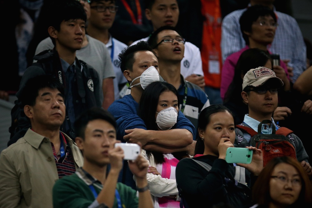China Tennis Open und internationales Golfturnier versinken im Smog