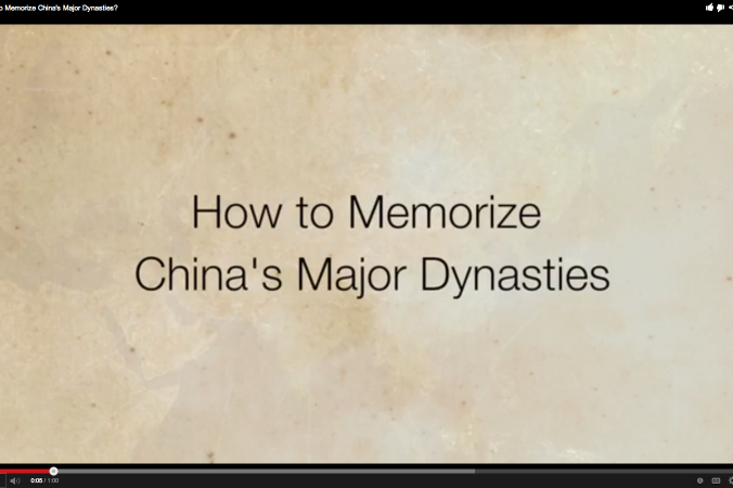 Chinas große Dynastien auswendig lernen
