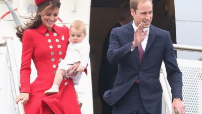 Kate, William und Baby George landen in Neuseeland