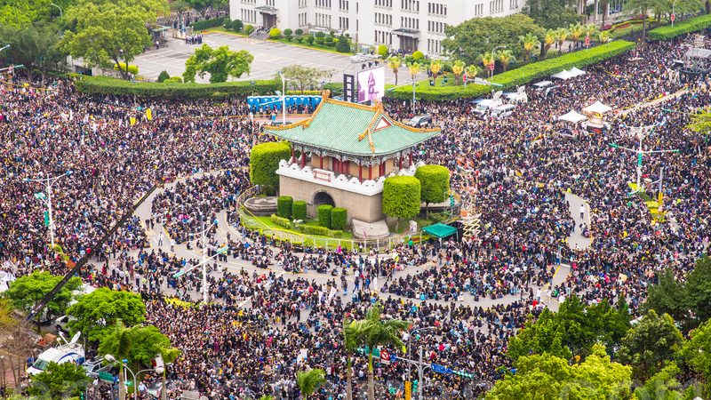 Studentenbewegung in Taiwan gegen Einfluss von Chinas Kommunisten
