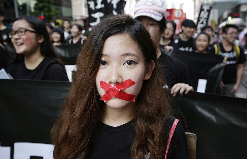 Demonstration vor 4. Juni in Hong Kong – EU mahnt China