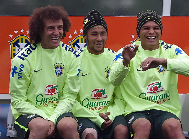 Neymar, Thiago Silva und David Luiz