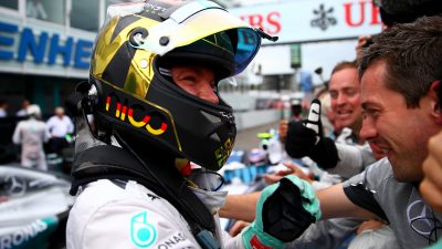 Formel 1 in Hockenheim: Nico Rosberg feiert den Sieg, Massa crasht (Videos)