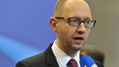 Ukrainischer Premierminister Arsenij Jazenjuk: „Präsident Putin muss realisieren: Genug ist genug!“