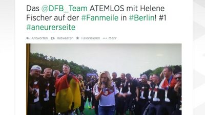 VIDEO: Helene Fischer – Atemlos durch die Nacht (WM Version am Brandenburger Tor)