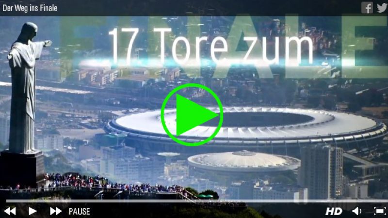 Der Weg ins 4. Weltmeister-Finale: 17 Tore der DFB-Elf (Video)