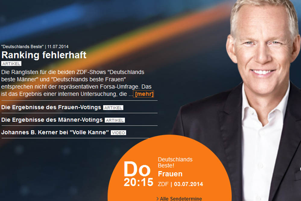 „Deutschlands Beste“ war manipuliert: Rücktritt von ZDF-Unterhaltungschef Oliver Fuchs!