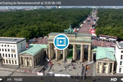 Fanmeile im VIDEO: Hier gibt´s die Weltmeister-Feier für unsere Helden online! UPDATE