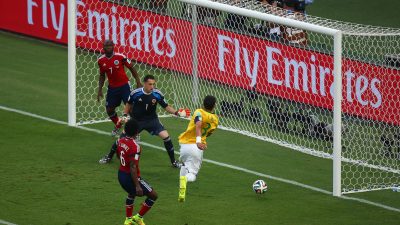 Brasilien gegen Kolumbien: Tor durch Thiago Silva für Brasilien (Video)