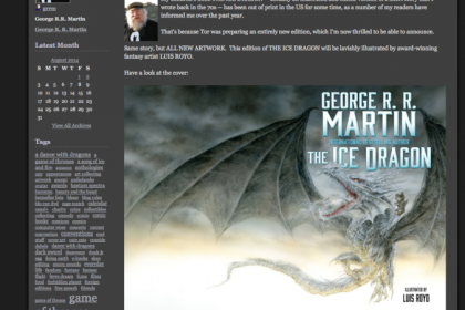 George RR Martin bringt Kinderbuch “The Ice Dragon” das in Westeros spielt erneut heraus